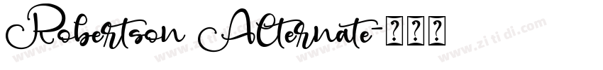 Robertson Alternate字体转换